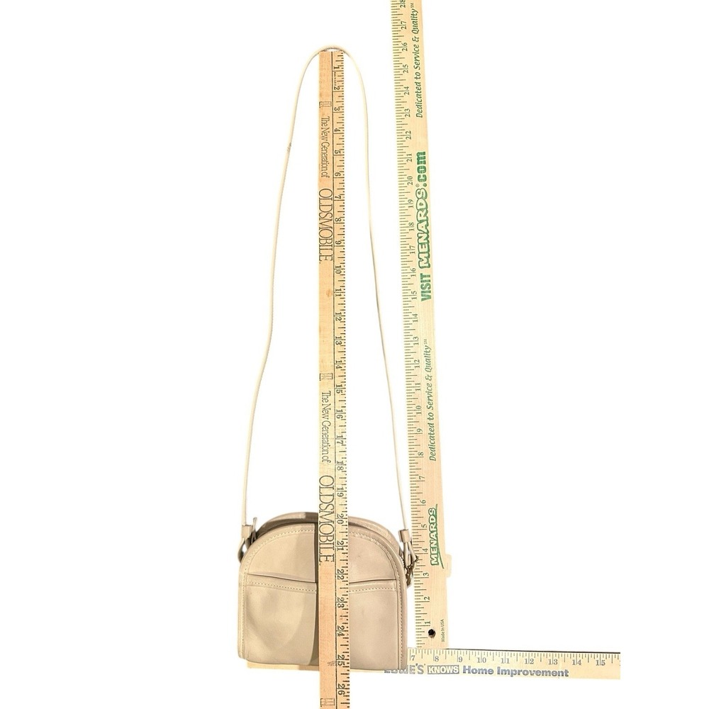 Vintage Coach Shoulder Bone Cream Leather ABBIE ZIP Boho Going Out Old Money - Picture 6 of 9